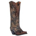 Dan Post Womens Camo Suede W/ Overlay Western Cowgirl Boot-DP3597