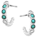 Montana Silversmiths Womens Turquoise Tranquility Crystal Earrings-ER5648