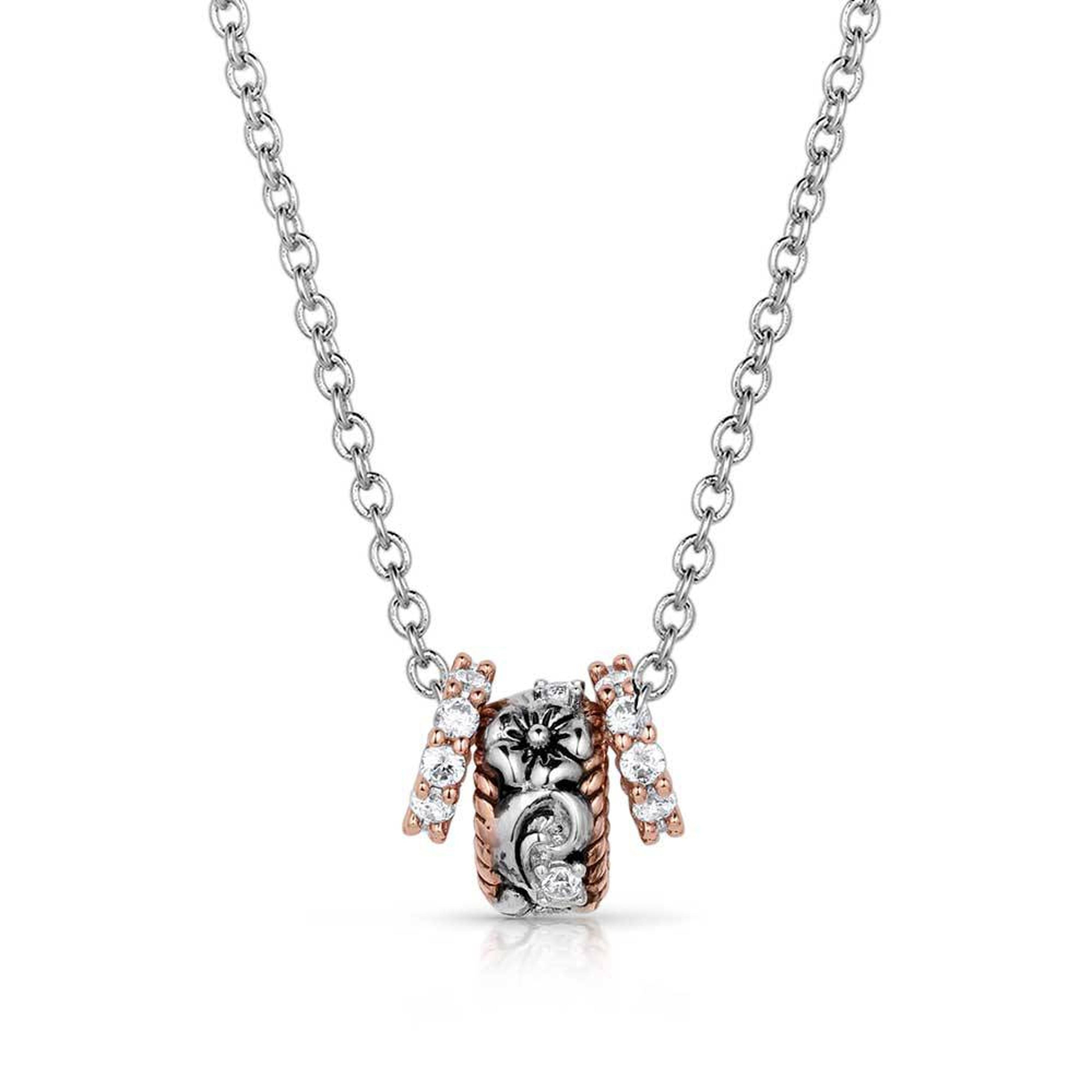 Montana Silversmiths Womens Wildflower Elegance Ring Necklace-NC5784