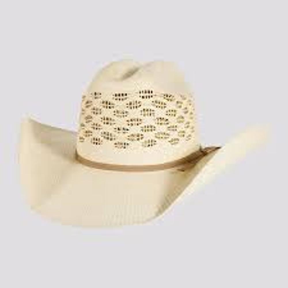 American Hat Maker Cal Vented Crown Bangora Straw Hat-710089-NAT