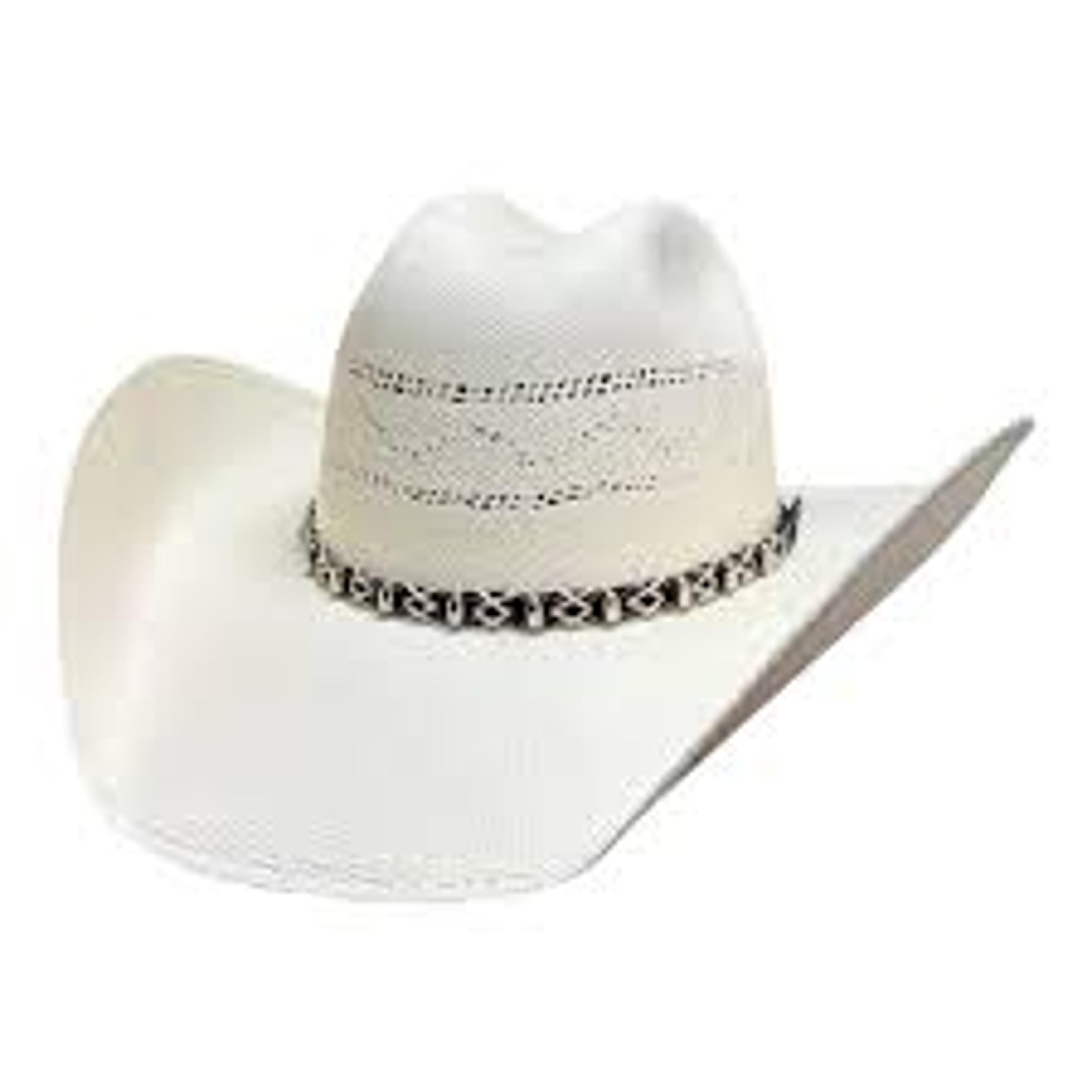 American Hat Maker Silas Cream Western Straw Hat-710122-CRM