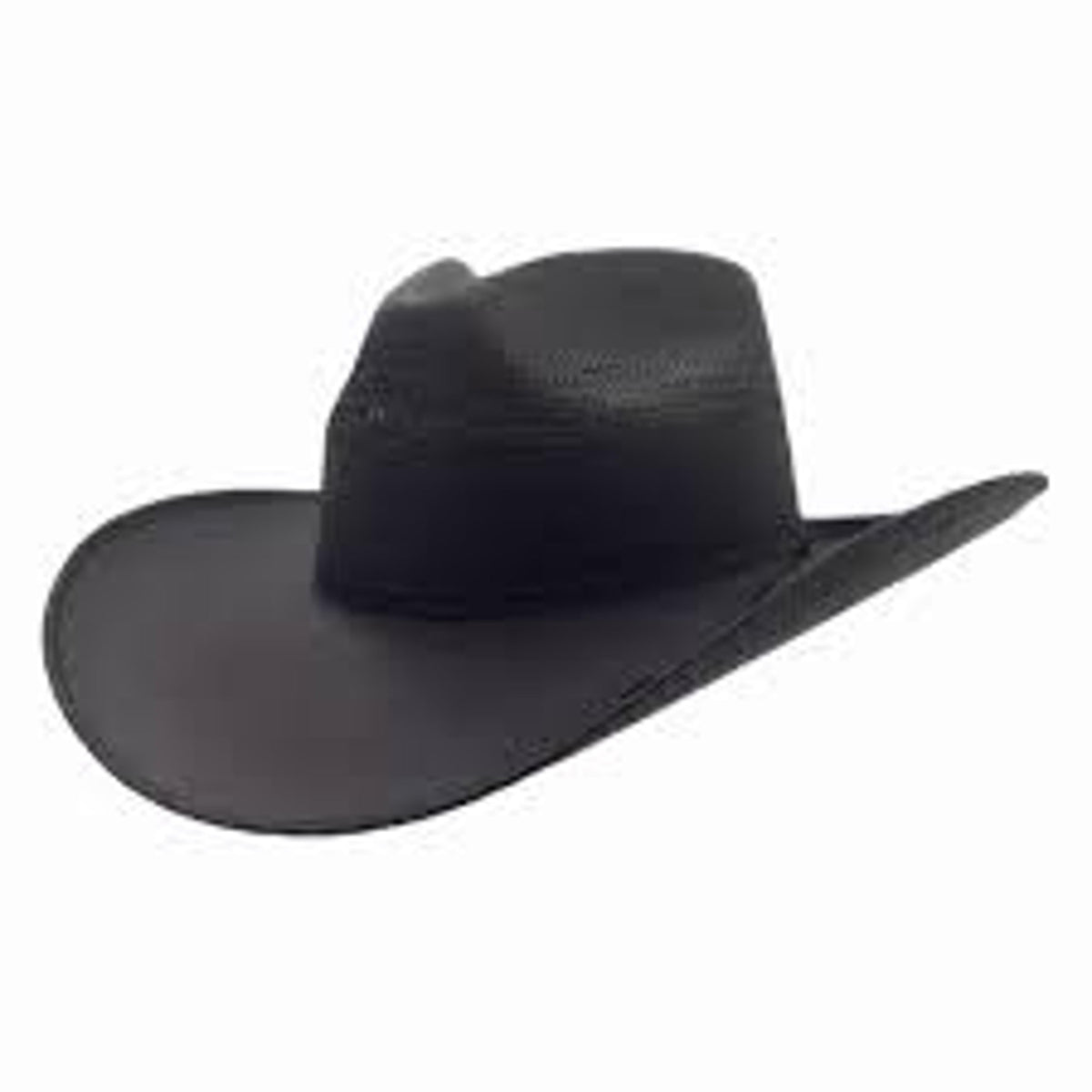 American Hat Maker Brody Western Straw Hat-710121-BLK