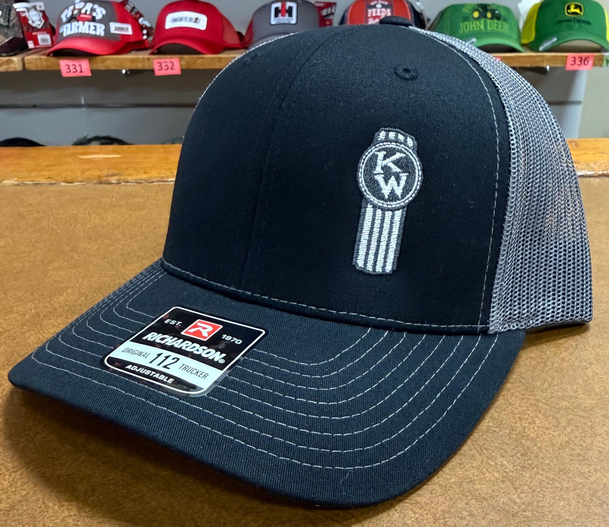 Bad Ass Diesel Kenworth Seal Gray and Black Cap-BADH065