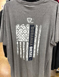 Bad Ass Diesel Duramax Navy Flag Shirt-BAD061