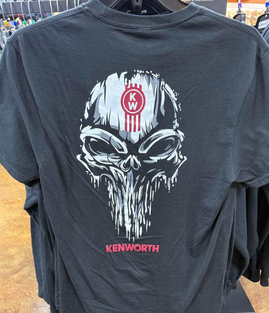 Bad Ass Diesel Kenworth Skull Shirt-BADT03