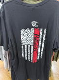 Bad Ass Diesel Peterbilt Red Flag Shirt-BAD063