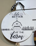 Party Party Party Life Is Better on the Farm Wooden Sign-#12