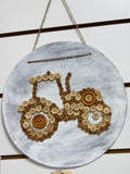 Party Party Party Wooden Button Tractor Sign-#7