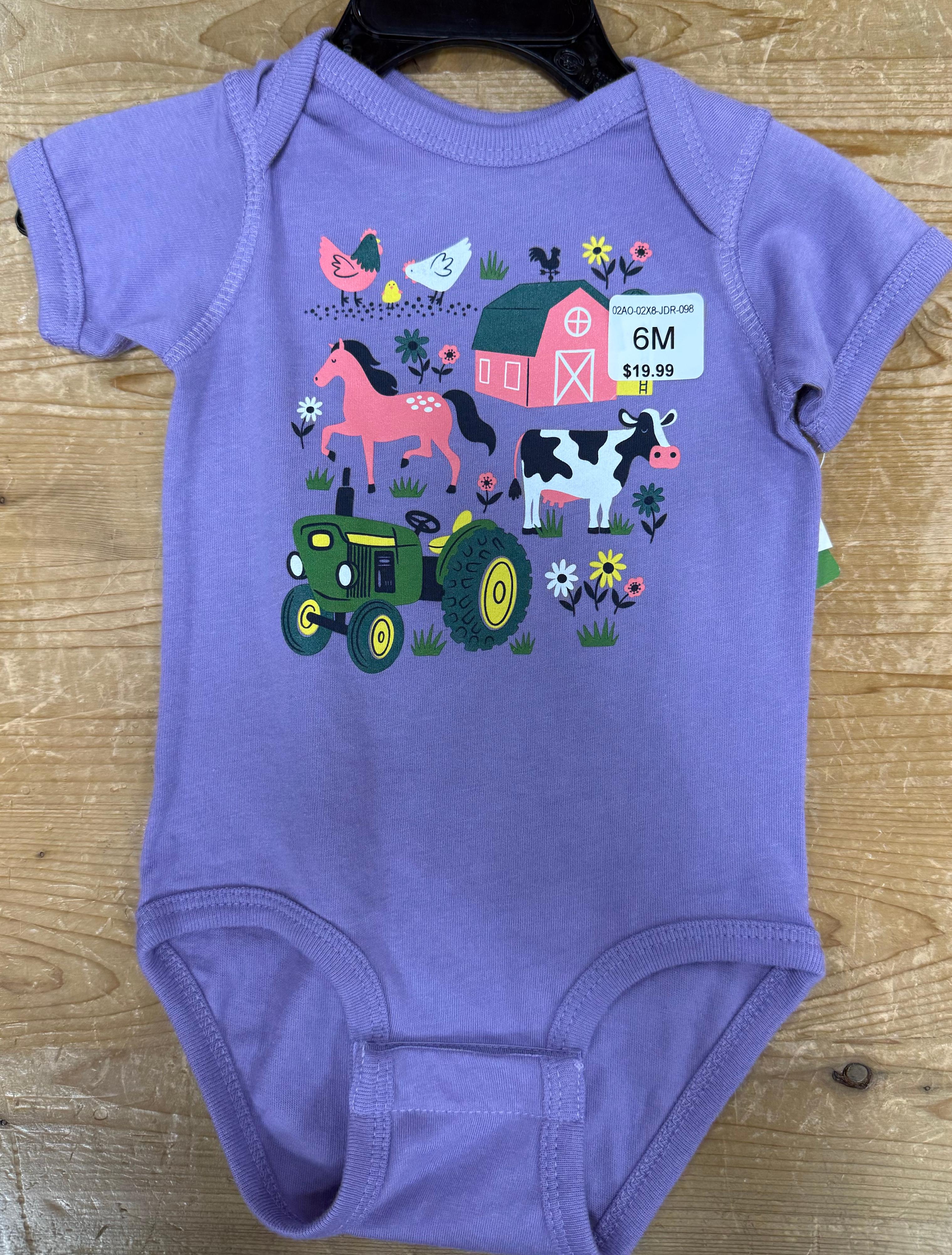 John Deere Kids Farm Bodysuit-02AO-02X8-JDR-098