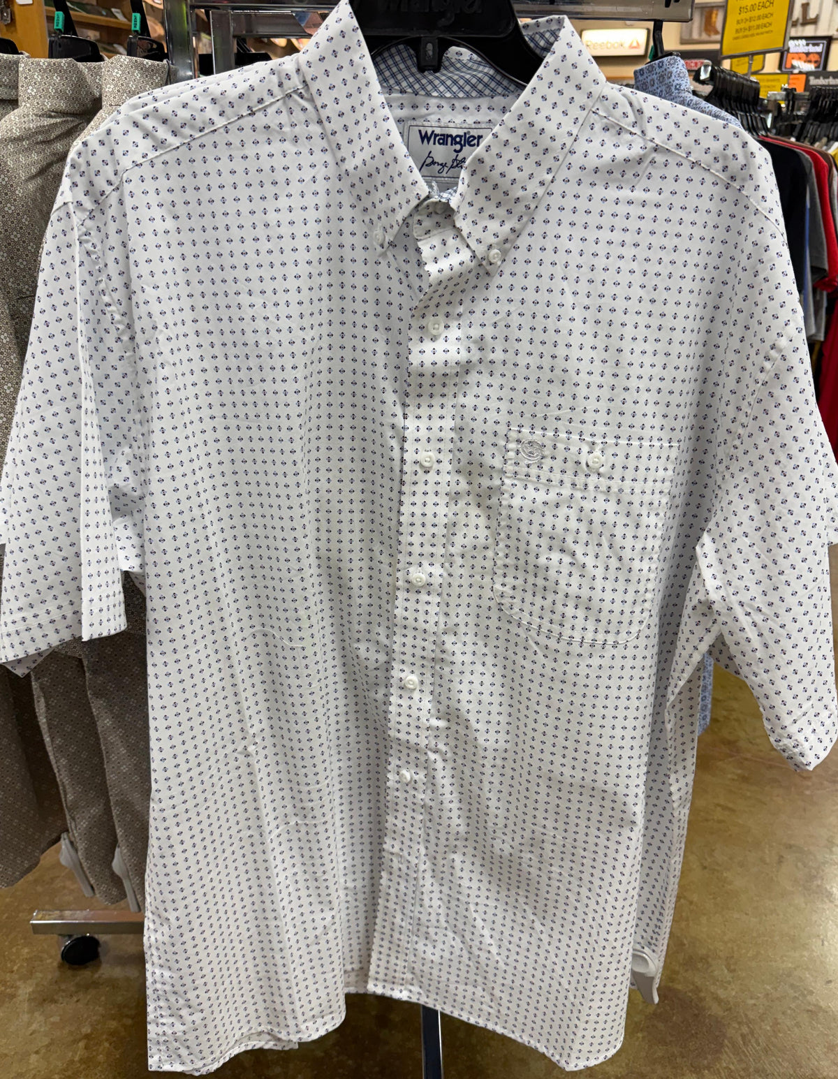 Wrangler Mens George Strait Button Down Shirt-112374607