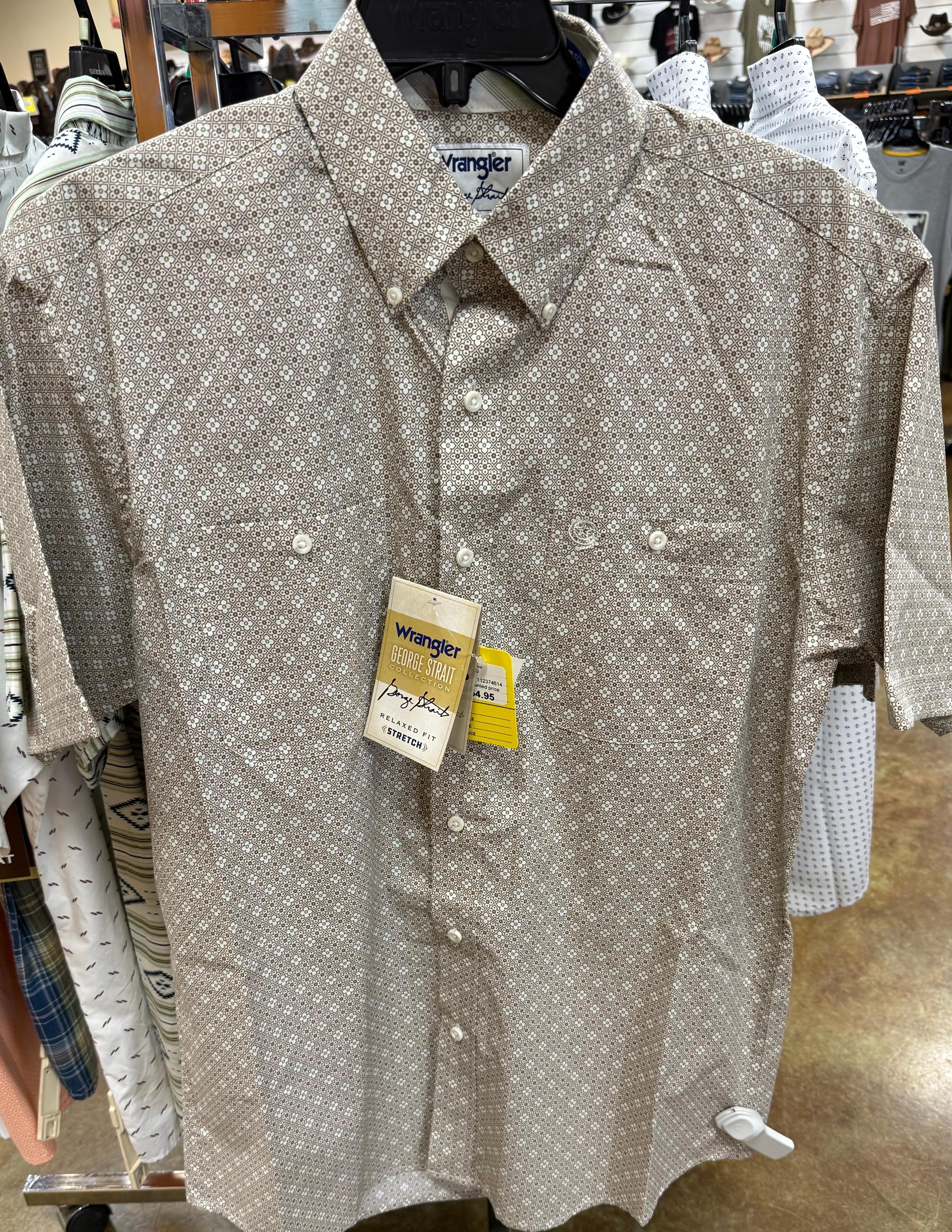 Wrangler Mens George Strait Button Down Shirt-112374614
