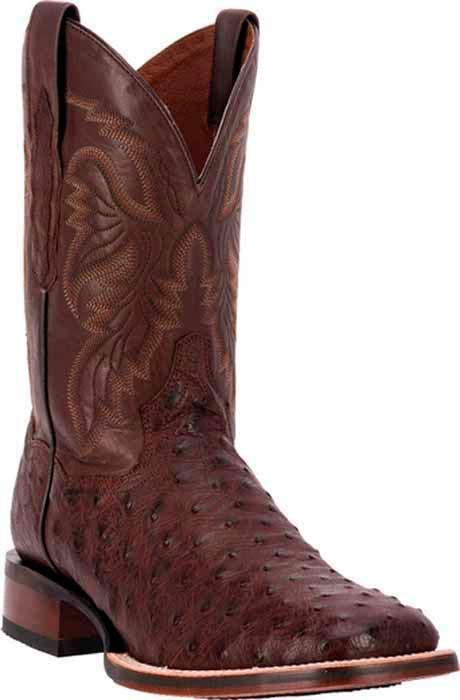 Dan Post Mens Alamosa Full Quill Ostrich Leather Western Boot-DP3875