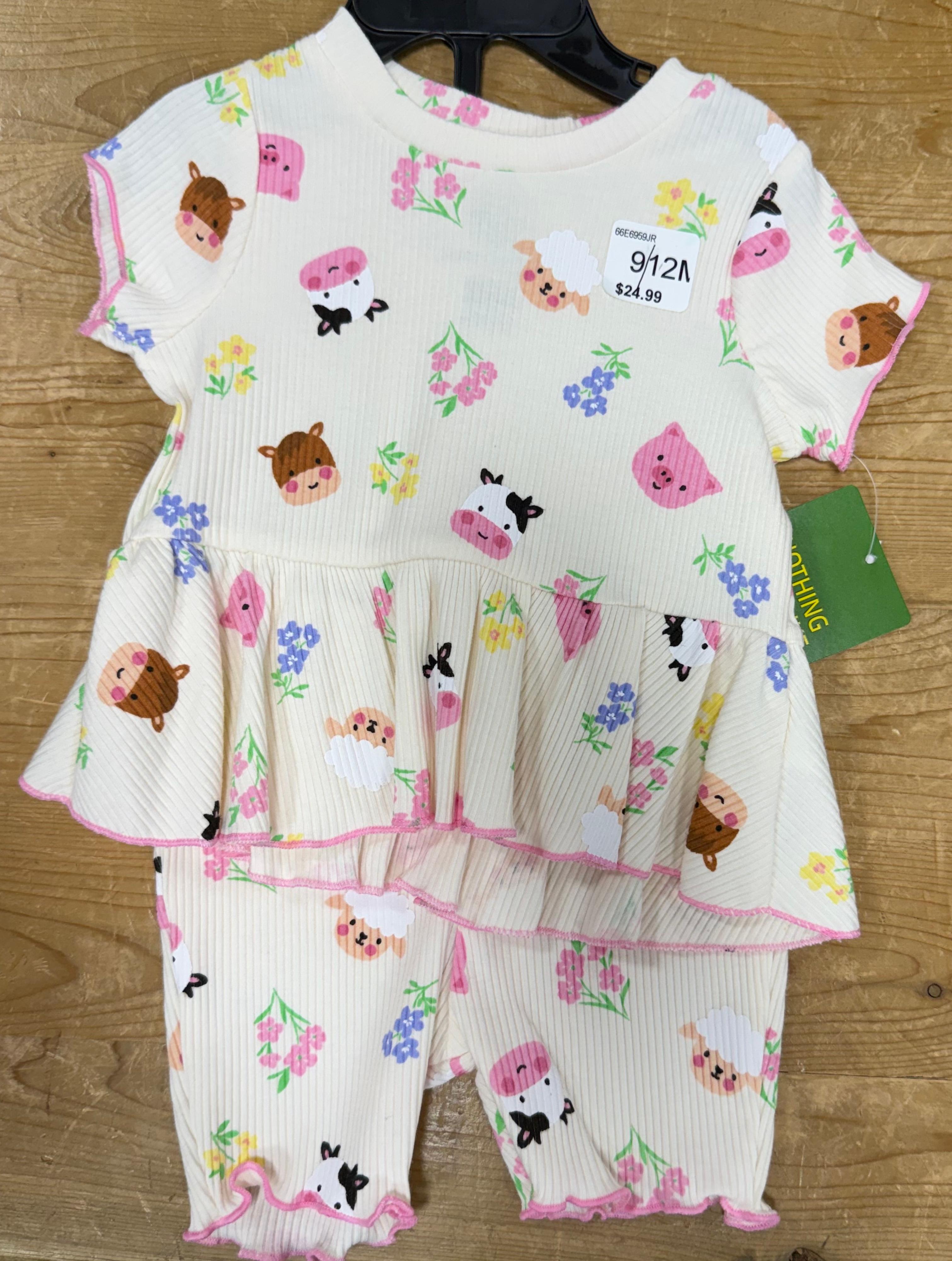 John Deere Kids Farm Animal Short Set-66E6959JR
