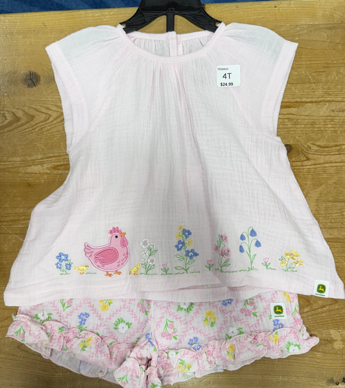 John Deere Kids Flower Short Set-76E6948JR