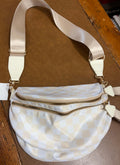 Aapparella Checkered Print Wide Strap Crossbody Bag-BH031406-P101