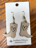 Southern Whimsy Cream Leather Boots-ER126
