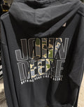 John Deere Mens Camo Text Hoodie-JREG-02WS-JDR-BZC