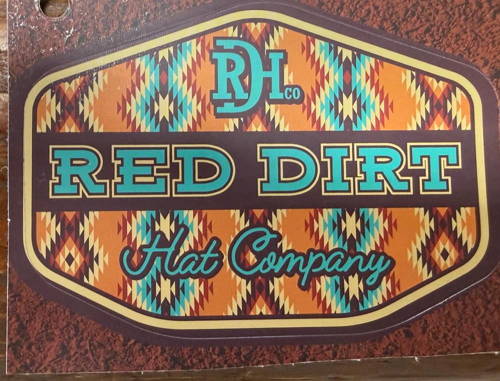 Red Dirt Free Rein Sticker-RDHC-AZTEC-1