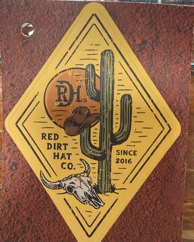 Red Dirt Diamond Cactus Sticker-RDHC-DESERT-4