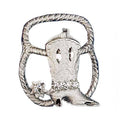 Western Express Silver Boot Scarf Slide-SS-8427-S