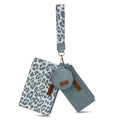 Montana West Wrangler Leopard Print Dual Pouch Wristlet-WG366-W114JN