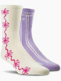 Ariat Women`s 2 Pack Ribbon Crew Socks-AR4590-999