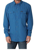Wrangler Mens Western Mens Performance Solid Ls-112323767