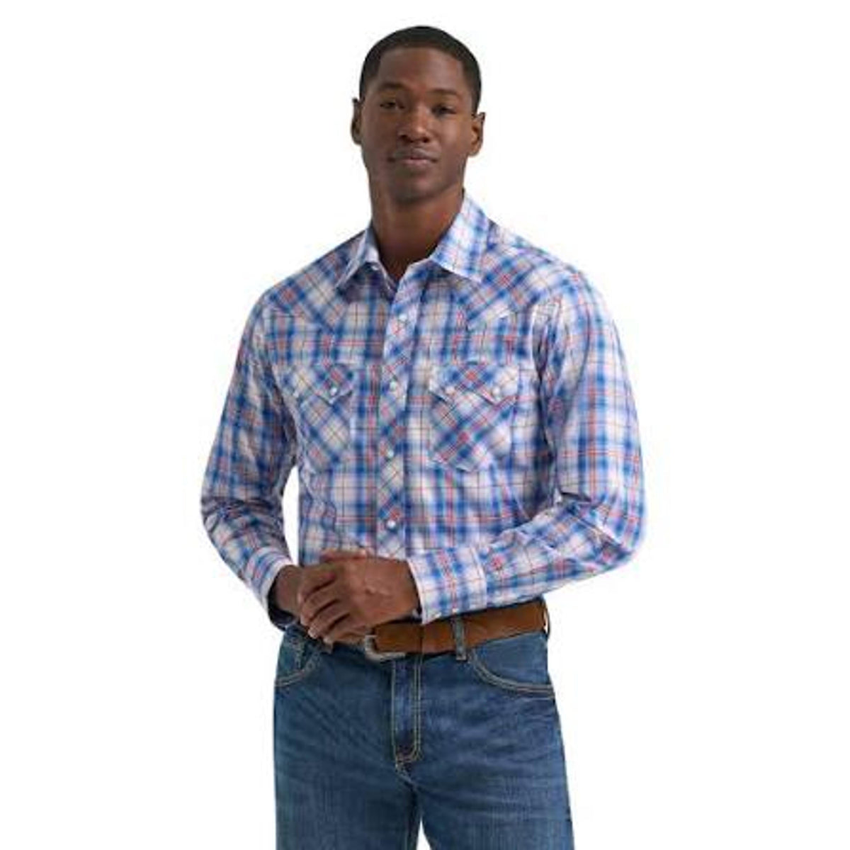 Wrangler Mens Retro Core Ls Snp Pld-112378925