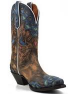 Dan Post Womens Humming Bird Heart and Floral Western Cowgirl Boot-DP4362