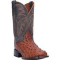 Dan Post Mens Calhoun Cognac Ostrich Cowboy Certified Western Cowboy Boot-DP4533