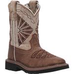 Dan Post Kids Lil Kite Days Tan/white Western Cowboy Boot-DPC2953
