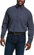 Ariat Mens Sunnyvale Print Long Sleeve Shirt Bl-10031896