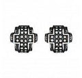 Montana Silversmiths Earrings - Studded Cross-ER1779