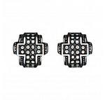 Montana Silversmiths Earrings - Studded Cross-ER1779