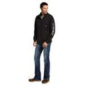 Ariat Mens Team Logo 1/4 Zip America Black-10032949