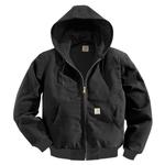 Carhartt Mens Duck Active Jacket Thermal Lined Black Tall-J131BLKTLL