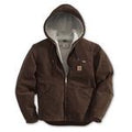 Carhartt Sandstone Sierra Jacket Sherpa Lined Dark Brown-J141DKB