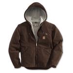 Carhartt Sandstone Sierra Jacket Sherpa Lined Dark Brown-J141DKB