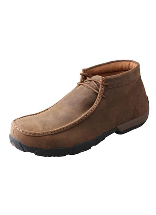 Twisted X Mens Work Chukka Driving Moc | Mdmw001 Waterproof Leather Work Bo-MDMW001
