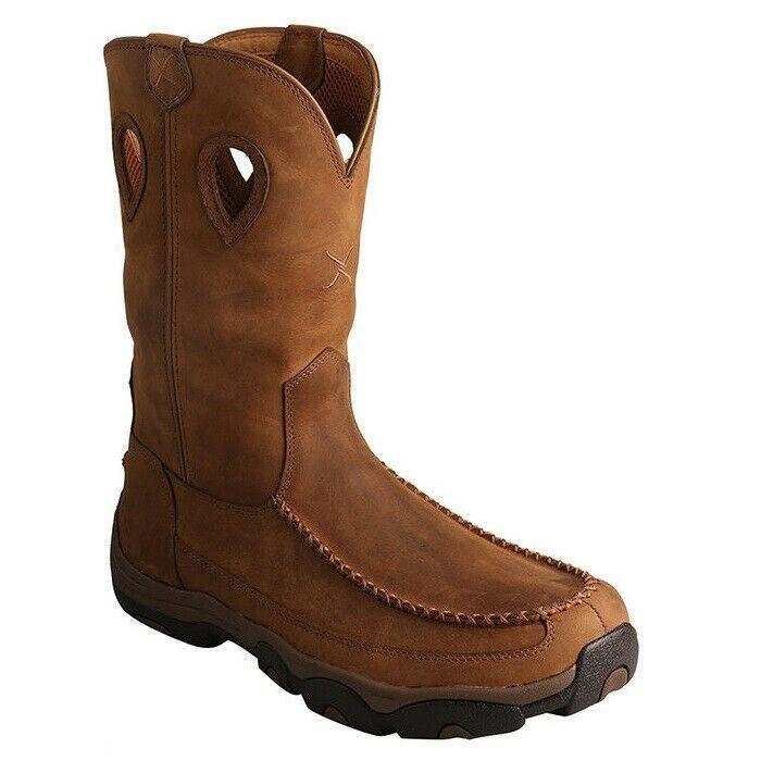 Twisted X Mens 11" Pull On Hiker | Mhkbw01 Waterproof Leather Western Boot-MHKBW01