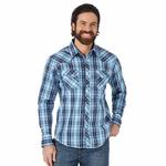 Wrangler Mens Fashion Snap Blue 319B-MVG319B