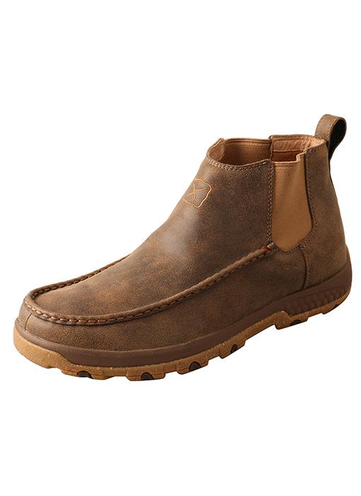 Twisted X Mens 4" Chelsea Driving Moc | Mxcg001 Leather Western Boot-MXCG001