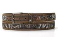 M&F Western Belt-1 1/2 Camo W/Dbl Stitch