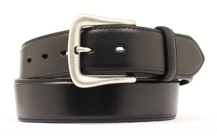 M and F Western Black 1-1/2" Leather Belt - Mens