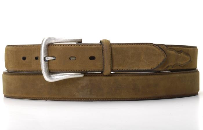 M and F Western Distressed Brown 1-1/2" Leather Belt 0444 - Mens
