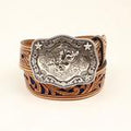 M and F Western Nocona Boys Leather Belt - Mens