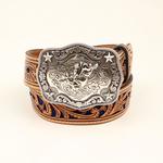 M and F Western Nocona Boys Leather Belt - Mens