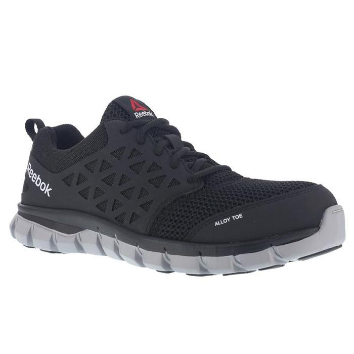 Reebok Womens Steel Toe Black Gary Oxford Shoes-RB041