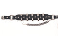 Almax Black With Nickle Bullets Boot Straps-SLVR_BULLET