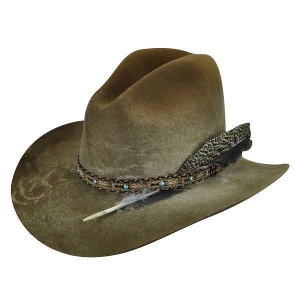 Bailey Zella Grey Wool Felt Western Cowboy Hat-W15RDC